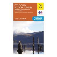 Ordnance Survey Explorer OL 49 Pitlochry & Loch Tummel Map, Orange