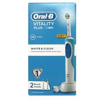 oral b vitality plus white and clean electric toothbrush