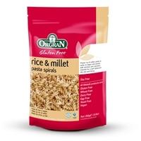 orgran rice millet spirals 250g