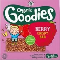 Organix Goodies Crispy Bars Berry 6 x 18g