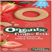 Organix Baby Ring Biscuits Strawberry 54g