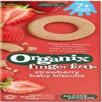 organix baby ring biscuits strawberry 54g