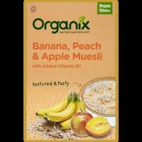 organix banana peach apple muesli 200g