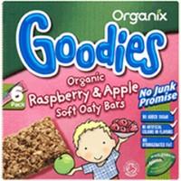 Organix Goodies Apple & Ras Cereal Bar 6 x 30g