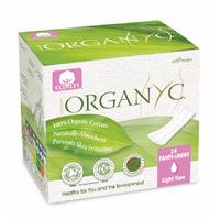 Organyc Panty Liners - Light Flow - Pack of 24 - Individually Wrapped