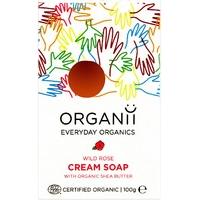 Organii Organic Cream Soap Bar - Wild Rose - 100g