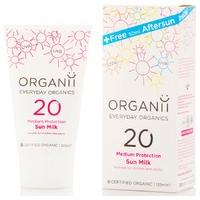 organii spf20 sun milk 125ml with free after sun cream 50ml