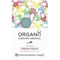 organii organic cream soap bar lavender 100g