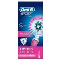 Oral B Pro 600 Pink CrossAction Electric Rechargeable Toothbrush