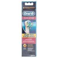 oral b floss action electric toothbrush brush heads 4 pack