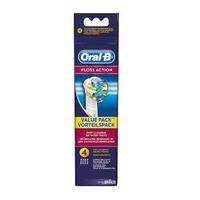 oral b floss action brush refill heads x4