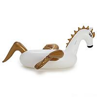 Original Large Gold Pegasus Mount Float Swimming Circle High Quality Thickened Inflatable Floats