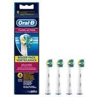 oral b floss action replacement electric toothbrush heads x4