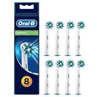 Oral B Cross Action Replacement Brush Heads 8pck