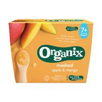 organix mashed apple mango textured fruit pots