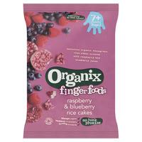 Organix Finger Foods Raspberry and Blueberry Rice Cakes 50g