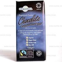 ORGANICA Organic Premium Swiss Chocolate Couverture Fairtrade-Vegan (100g)