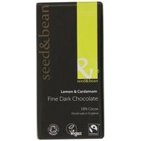 Organic Seed & Bean Dark (58%) Chocolate Bar - Lemon & Cardamom (85g x 8)