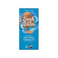 Organic Seed & Bean Milk Chocolate Bar (37%) (85g x 8)