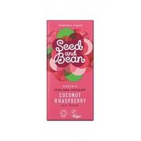 Organic Seed & Bean Sao Tome Dark 66% Coconut Raspberry Chocolate (85g x 8)
