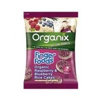 organix raspberry blueberry ricecake 50g 1 x 50g