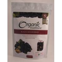 Organic Traditions Dried Black Mulberries 227g