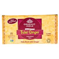 organic india tulsi ginger tea 25 tea bags