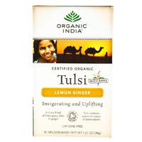 Organic India Tulsi Lemon Ginger Tea - 18 Tea Bags