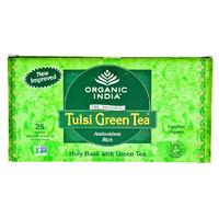 organic india tulsi green tea 25 tea bags