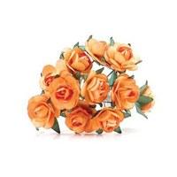 orange tea roses 24 pack