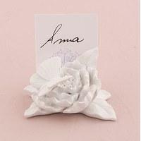 Ornamental Butterfly Garden Place Card Holders - White