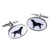 orchid designs cufflinks black labradors