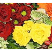 Orange and Burgundy Wreath