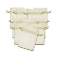 Organza Favor Bags Ivory x 10