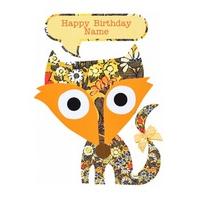 Orange Fox | Birthday Card