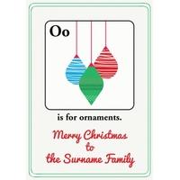 Ornaments | Alphabet Card | AZ1015