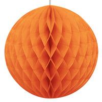 Orange Honeycomb Paper Ball