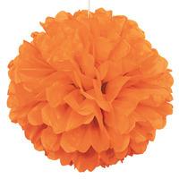 Orange Paper Pom Pom