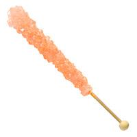 Orange Rock Candy Sugar Swizzle Sticks 22g (Case of 144)