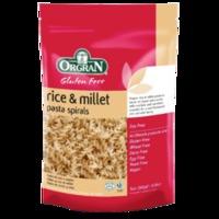 orgran gluten free rice millet pasta spirals 250g 250g