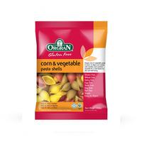 orgran corn vegetable pasta shells 250g