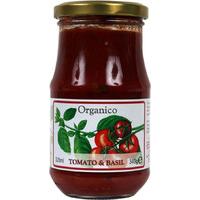 organico tomato basil pasta sauce 340g