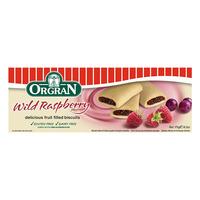 orgran fruit filled biscuits wild raspberry 175g