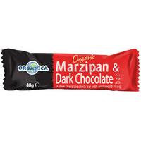 organica organic marzipan dark chocolate bar 40g