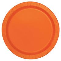 Orange Big Value 6 3/4in Paper Party Plates