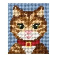 Orchidea Tapestry Embroidery Kit Tabby Cat