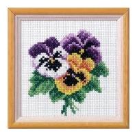 Orchidea Embroidery Cross Stitch Kit Pansy