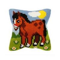 Orchidea Cross Stitch Cushion Kit Horse