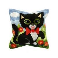 Orchidea Cross Stitch Cushion Kit Kitten