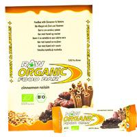 Organic Food Bar Cinnamon Raisin Raw Bar Box - 12x 50g